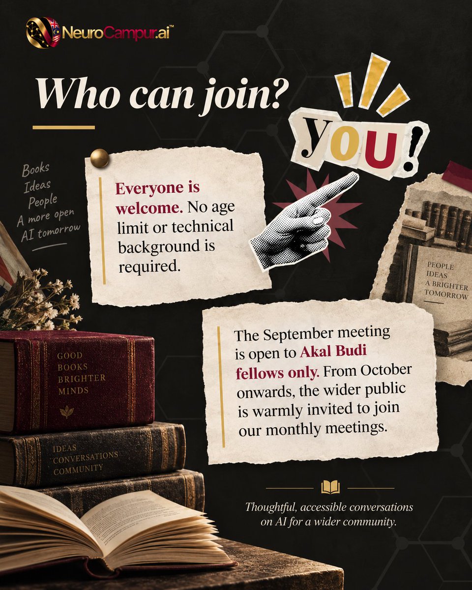 NeuroCampur's tweet photo. This first gathering is just the beginning.

The next conversation will open to more readers, more perspectives and more ideas around the table. https://t.co/2ScZ1tLxwX