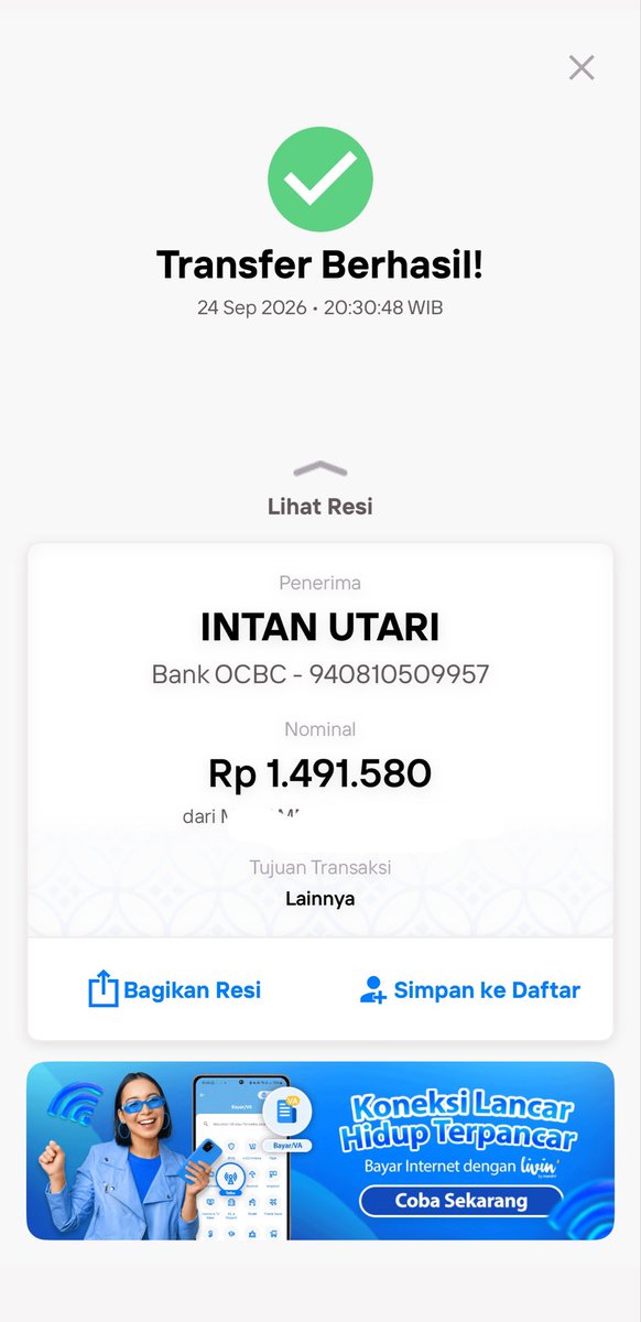 harivzan's tweet photo. SCAMMER JASA PAYPAL AJG. Ga ikhlas gw ya intan bangsat. @chelleixte 

No rek: 940810509957 - Intan U
No. Hp: +62 881-0112-64618

#zonauangㅤ https://t.co/L0qNymdVLZ