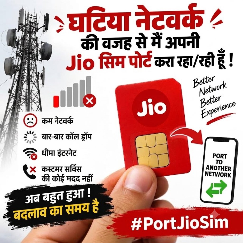 Durgu1234's tweet photo. Hallo @reliancejio मेरे घर में 5 जियो यूजर हैं अब सभी को पोर्ट करवाना है आप लोगों की घटिया सर्विस के कारण । आप लोग भूल जाते हैं कि "आप लोग हमसे हैं, हम आपसे नहीं" 5जी नेटवर्क के बाद धीमा इंटरनेट बार बार कॉल ड्रॉप होने से परेशान हो चुके है @JioCare https://t.co/XqJfgW4XLT
