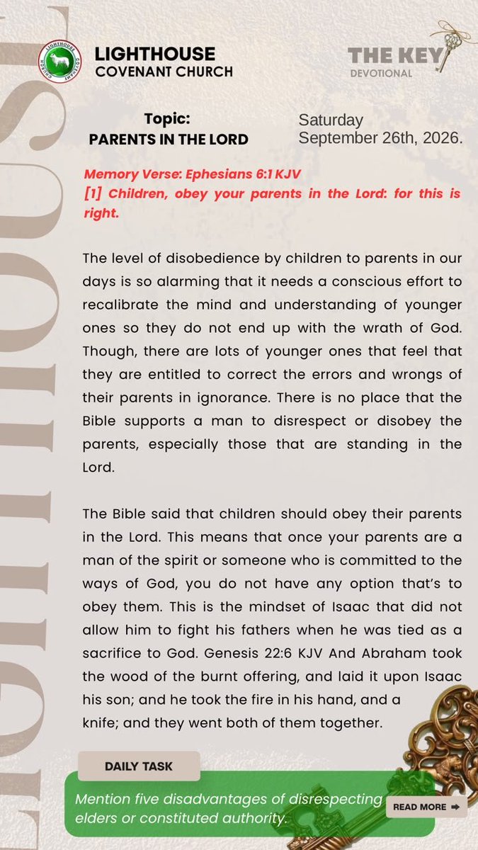 Obasoto_Obafemi's tweet photo. The Key Devotional https://t.co/VHhHsLTzga