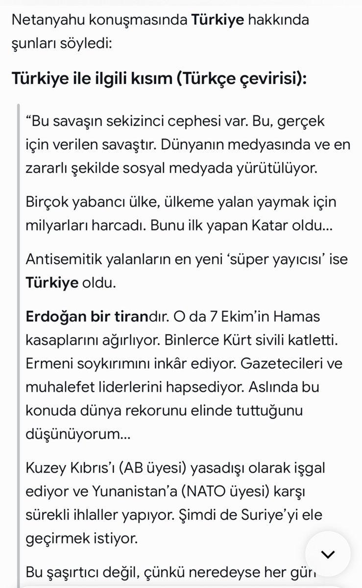 smmm_akbas's tweet photo. @nedimsener2010 Hakkında yakalama kararı bulunan soykırım suçlusu yahudi netanyahu nun BM de bizim hakkımızda söyledikleri👇 https://t.co/fSqT2gABTy