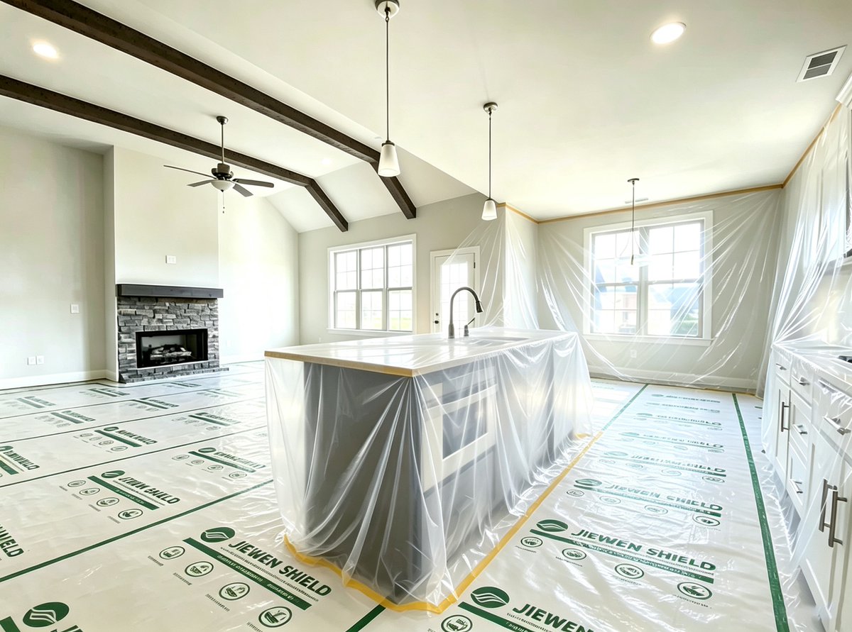 JuttaMingdur's tweet photo. True craftsmanship lies in the details—especially protection. For luxury home renovations, preserving the original flawless finish matters as much as the work itself. That’s why top contractors trust Jiewen. PVC needle-punched cotton floor mats https://t.co/vp1RLOgGL3