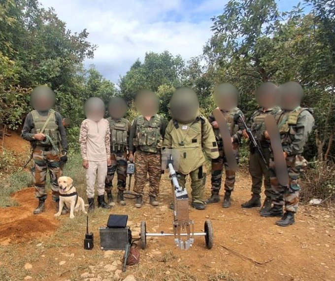 fronlines's tweet photo. Manipur: Security forces successfully detected and neutralised three IEDs in Ukhrul, preventing a potential danger to civilians and security personnel. https://t.co/ReruWDo78y
