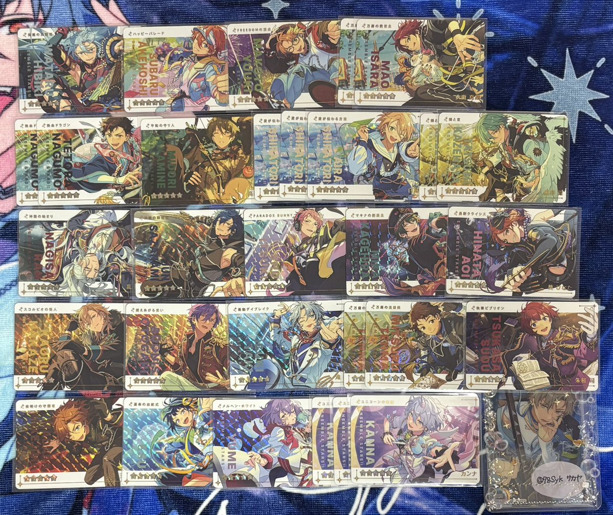 78Syk's tweet photo. 【交換】あんスタ カードダス

譲)
R▶︎渉 スバル 真 真緒 鉄虎 翠 藍良 巽 凪砂 ジュン 宗 みか ひなた 薫 アドニス 維吹 光 司 斑 エス ユメ カンナ

※Rは同種交換or求🟥との交換(一部💜との交換のみ)

⬇️ https://t.co/IAZ6DNUMJn