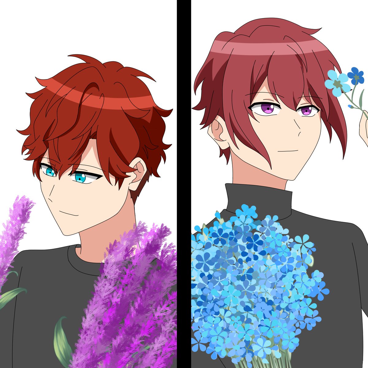 HigashikokuDan's tweet photo. #RareStarsFall2026 | @rarestarsfall
Day 5 | Prompt: Love Letters/Bouquets
🍅 Flowers in your eye color
#Hiikasa #ひいつか https://t.co/kM52qLwFts