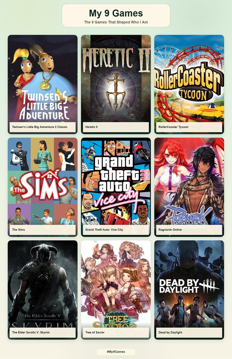 peoooee's tweet photo. My 9 games #My9Games https://t.co/QLsYJUoVa6 https://t.co/SZplhXhnrN