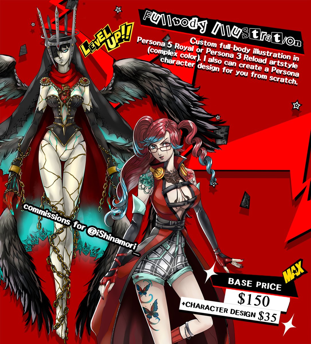 BunBunBeatArt's tweet photo. Hi! I've been away for a while, but I'll probably start accepting commissions again sometime next month! So if you'd like to join the waitlist, I'd appreciate it. I've also started offering some full-body commissions in the Persona art style. ^^ 

https://t.co/uoQUNHcuej https://t.co/LXpy4eUE1L