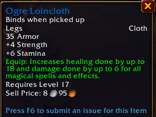 ColtonKekkonen's tweet photo. There is some weird gear in WoW Forever... What are these? https://t.co/IIQfXPOdlb