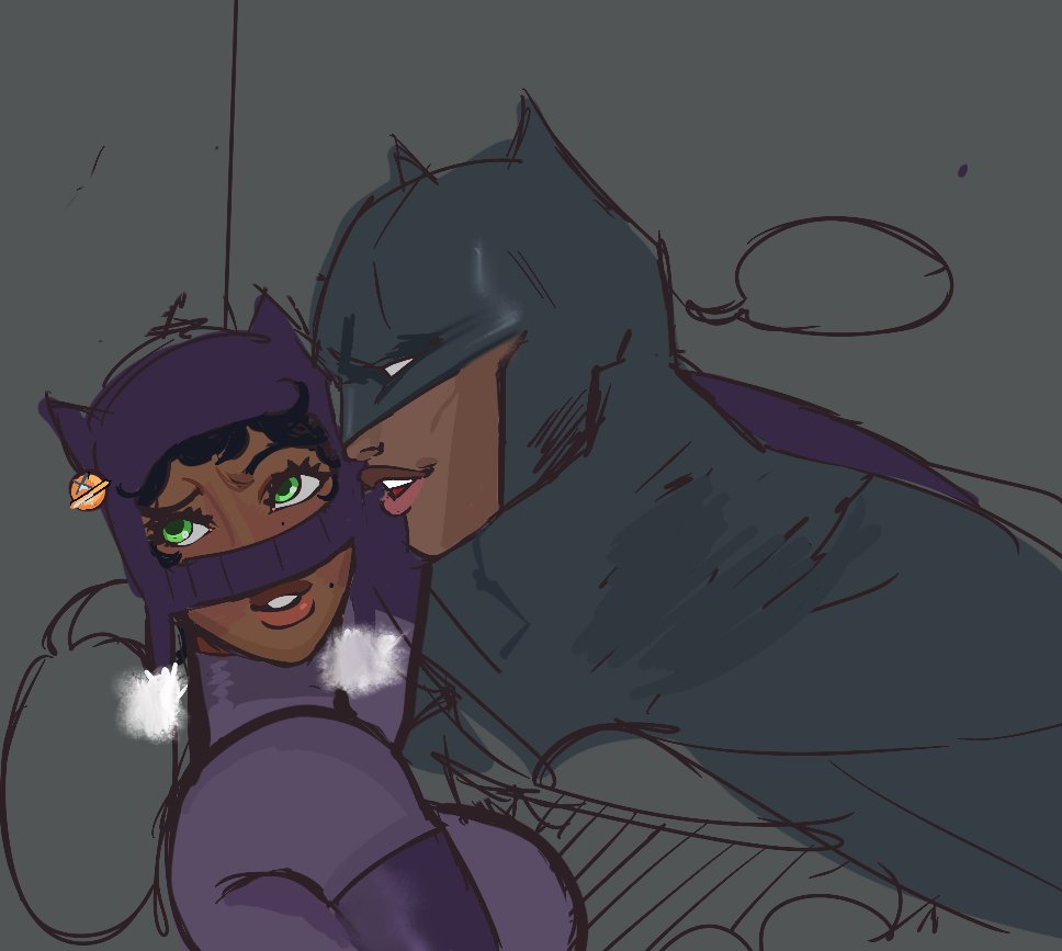 NeapolitanTsar's tweet photo. #batcat one day I’ll frfr finish a drawing https://t.co/bVFdZ0KWKR