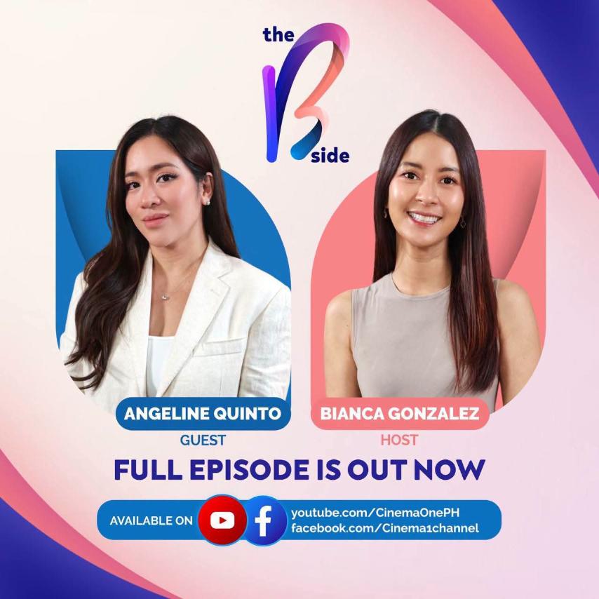 ABSCBNpr's tweet photo. Our favorite “nepo baby” is here!
Catch Angeline Quinto, here on The B Side!💙
FULL INTERVIEW, OUT NOW! 🔥
#TheBSide #BiancaGonzalez #AngelineQuinto
💙 YOUTUBE: https://t.co/K6TGkeNiOd https://t.co/BXboX1hWfE