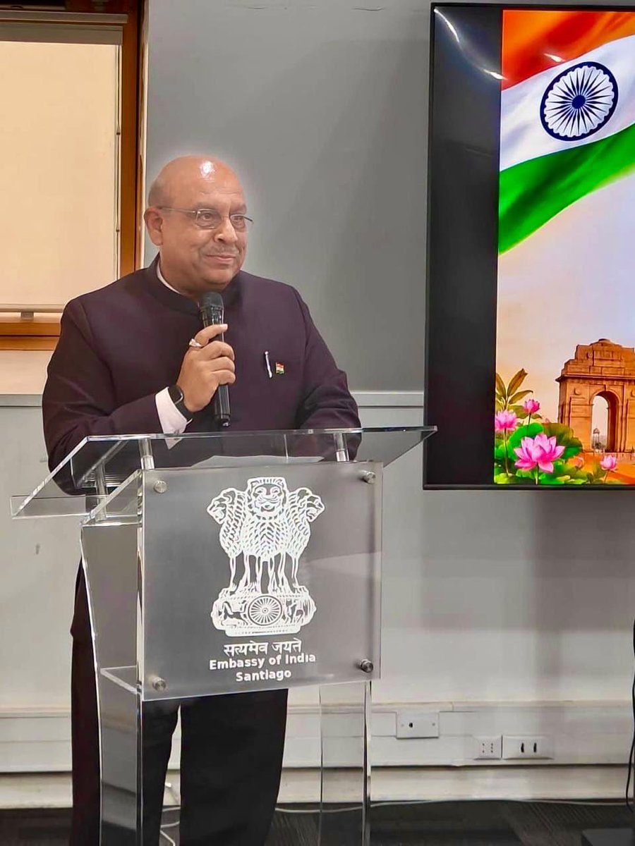 Gupta_vijender's tweet photo. Addressed the Indian community at the Embassy of India in Santiago, Chile

Namaskar, and buenas tardes.

Ambassador, members of the Embassy, and my dear friends of the Indian community in Chile it is a privilege to stand before you today, so far from home, and yet feel so completely at home.

I bring you the greetings of the people of Delhi, and of the Delhi Legislative Assembly, which I have the honour to serve as Speaker. Our Assembly is one of the oldest legislative institutions in India. It sits in a building where, more than a century ago, the Central Legislative Assembly of British India first met where the early debates of a nation still unborn took place. When I preside over that House today, I am conscious that I sit in a chair that belongs not to any individual, but to the long journey of Indian democracy. I carry that journey with me to Santiago.

India and Chile are separated by half the globe, but not by spirit. Both are ancient lands. Both fought for their freedom and built their democracies through struggle. Both have looked to the sea, to the mountains, and to their own resilience. And today, both are partners in trade, in minerals and energy, in agriculture, in Ayurveda and yoga, in education and technology. Our two governments are working to deepen this partnership, and the numbers keep growing. But agreements are signed in offices; friendships are built by people. You are that friendship.

Every one of you here is an ambassador of India not by appointment, but by conduct. The Chilean who meets an Indian doctor, engineer, trader, teacher or student forms a picture of India from that meeting. Through your hard work, your honesty and your warmth, you have given Chile a picture of India that no brochure could create. I want to thank you for that. The respect with which India is spoken of in this country is, in large measure, your achievement.

I also want to say this: India has not forgotten you. Our Prime Minister has often said that the diaspora is India's greatest strength abroad. In the last decade, India has transformed in infrastructure, in digital payments, in space, in manufacturing, in the confidence with which it speaks on the world stage. This transformation belongs to you as much as to those of us at home. Many of you send back not just remittances, but ideas, investment, and networks. Many of you bring Chile to India as much as you bring India to Chile.

As Speaker of Delhi's Assembly, I invite you in a very specific way. Delhi is the capital, but it is also a city of migrants every one of us in Delhi came from somewhere. It is the city that welcomes. When you next visit India, come to the Delhi Vidhan Sabha. See the House where the Constituent Assembly's spirit still lives. Bring your children, so they may see how the world's largest democracy conducts its business, and so they may know that this heritage is theirs too.

To the younger members of this community those born here, or raised here I have one request. Learn the language of your grandparents. Learn a little of India's history, its festivals, its philosophy. Not because you must choose between two identities, but because you are fortunate enough to hold both. A person who belongs to two great civilisations is twice as rich.

Let me close with a thought from our own tradition: Vasudhaiva Kutumbakam the world is one family. You, living in Chile, working with Chileans, raising families here, are the living proof of that idea. You have made this distant land a part of India's family, and India a part of Chile's.

May the friendship between our two countries continue to grow, and may each of you continue to prosper in this beautiful land.

Jai Hind. Viva Chile. Viva India.

Muchas gracias.

@Indiainchile