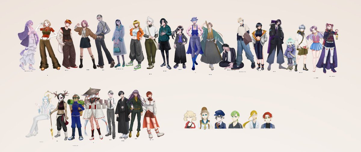 boiler_room_SW's tweet photo. 6版で生き残ってる奴ら、意外とこんなもんだった
昔の子らは５～６年前の絵だから当然としても、近年の子たちでも等身絵柄バラバラすぎる https://t.co/RcPjCKdILj