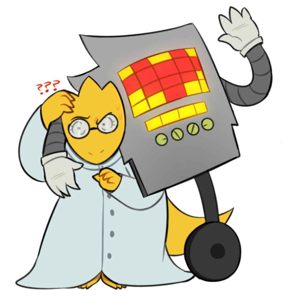 kitteIIs's tweet photo. sans, papyrus, undyne, mettaton, and normal alphys https://t.co/N2FiCVHa01