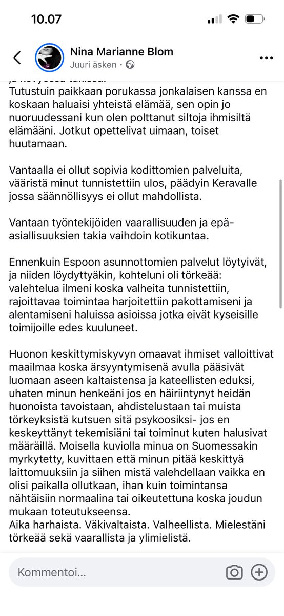 ninamblom's tweet photo. #Nina #NinaMarianneBlom #NinaBlom #jalustin #triangle #torvi #vmt #vmp #bing
#violence #abuse #assault #stalkers #theves #control #coercivecontrol
https://t.co/3I6BeTdv8L
@Valvontaltk @krp_poliisi @Suojelupoliisi @saatiotrahastot @willerydman @SariEssayah @oikeusmin @okmfi https://t.co/gUg1YyoGE0