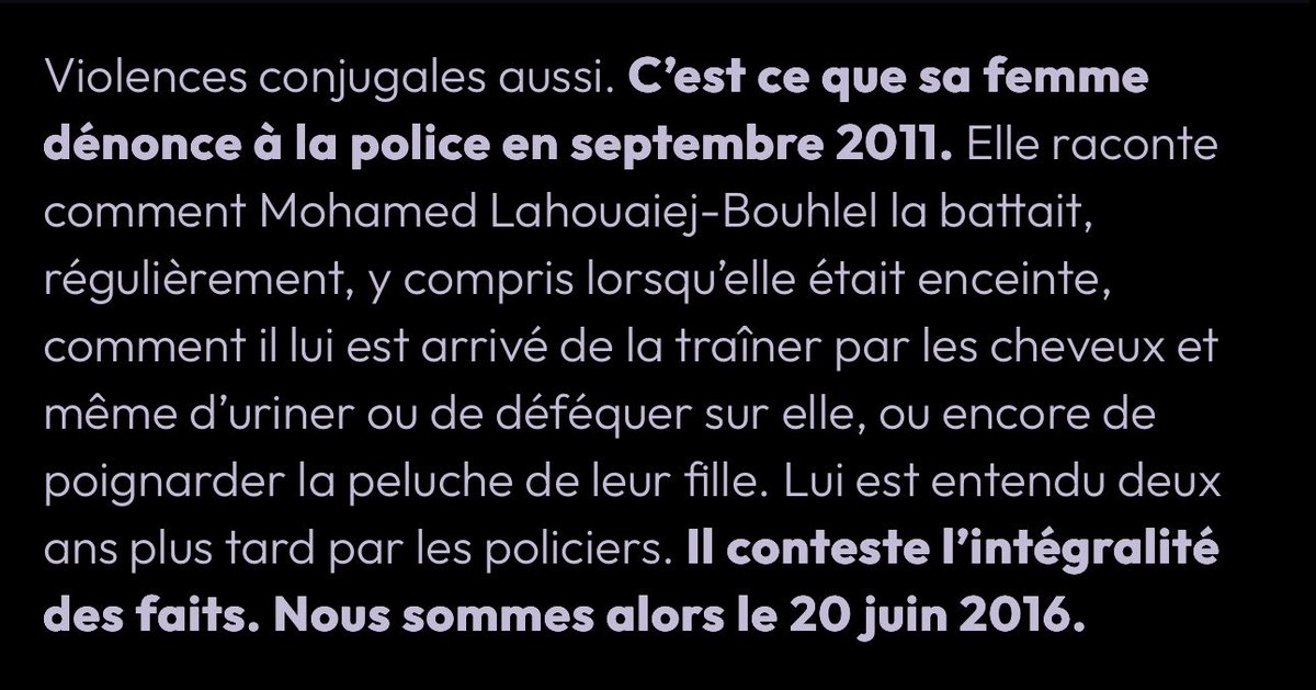 Sht_dono's tweet photo. Pour vous rappeler à quoi peuvent mener l’abandon des femmes par la police et la justice… le tueur de masse de l’attentat de Nice, était un homme violent et avait été signalé plusieurs fois à la police par son ex compagne pour des violences extrêmes, sans la moindre réponse. https://t.co/bwmUl0Ovcd