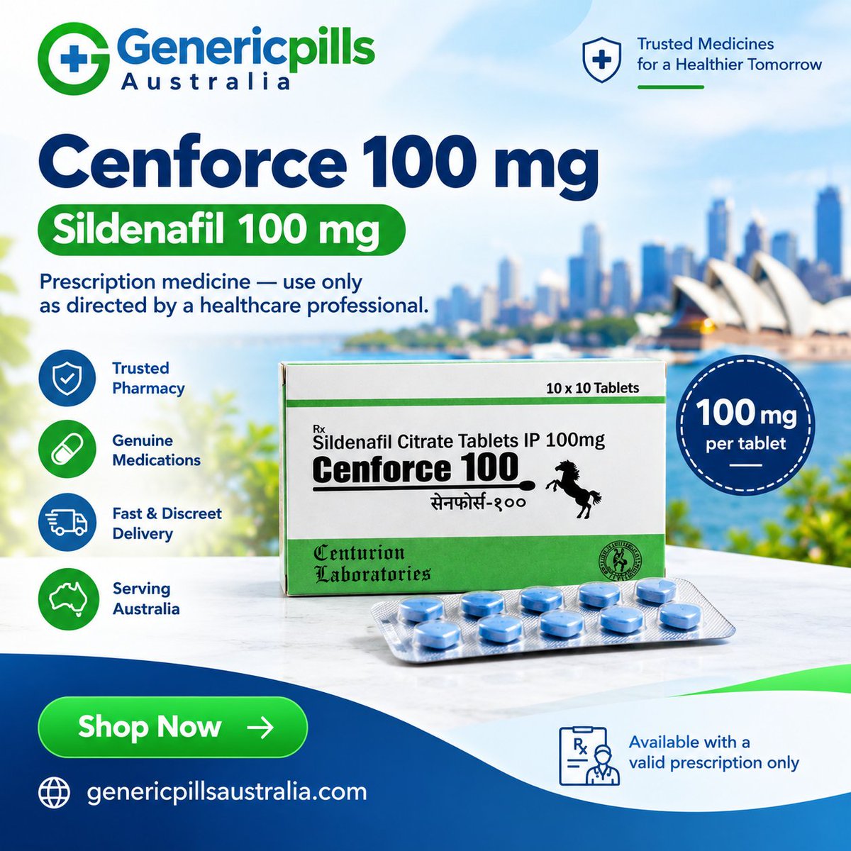 genericpillsau's tweet photo. Cenforce 100mg - Sildenafil Citrate Tablets https://t.co/GeMIeEU1VB