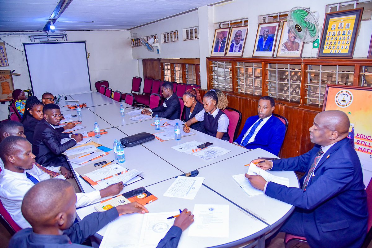 UESAofficialUG's tweet photo. The National Executive leadership of UESA, headed by President H.E. Kimbowa Sampson,held its inaugural meeting with UNATU General Secretary Mr. Filbert Baguma, who also serves as the Patron of our association.
Our discussions centred on national mobilisation, advocacy. https://t.co/4rUKgjX7GL
