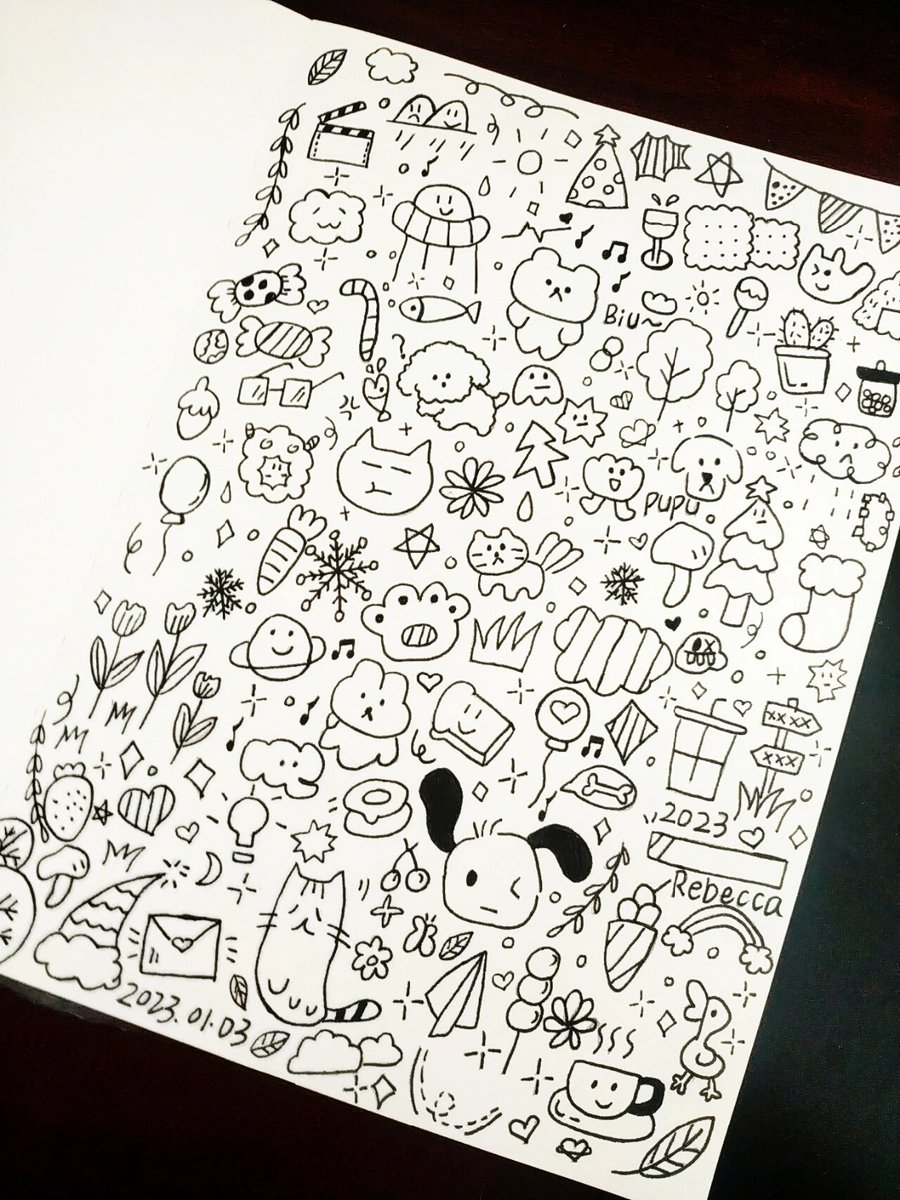 TwannaClukx4's tweet photo. Try a 10-minute daily doodle! No skills needed, just have fun putting pen to paper.  Creativity starts with small steps!， https://t.co/yb904zL9K6