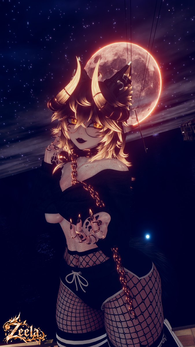 Skarwyth's tweet photo. ✨ Meet my new VRChat avatar! ✨
A little preview of what’s coming next. 💜
🔧WIP — still working on the final details!
🌙 Zeela coming soon...
#VRChat https://t.co/pwvy6aQiFT