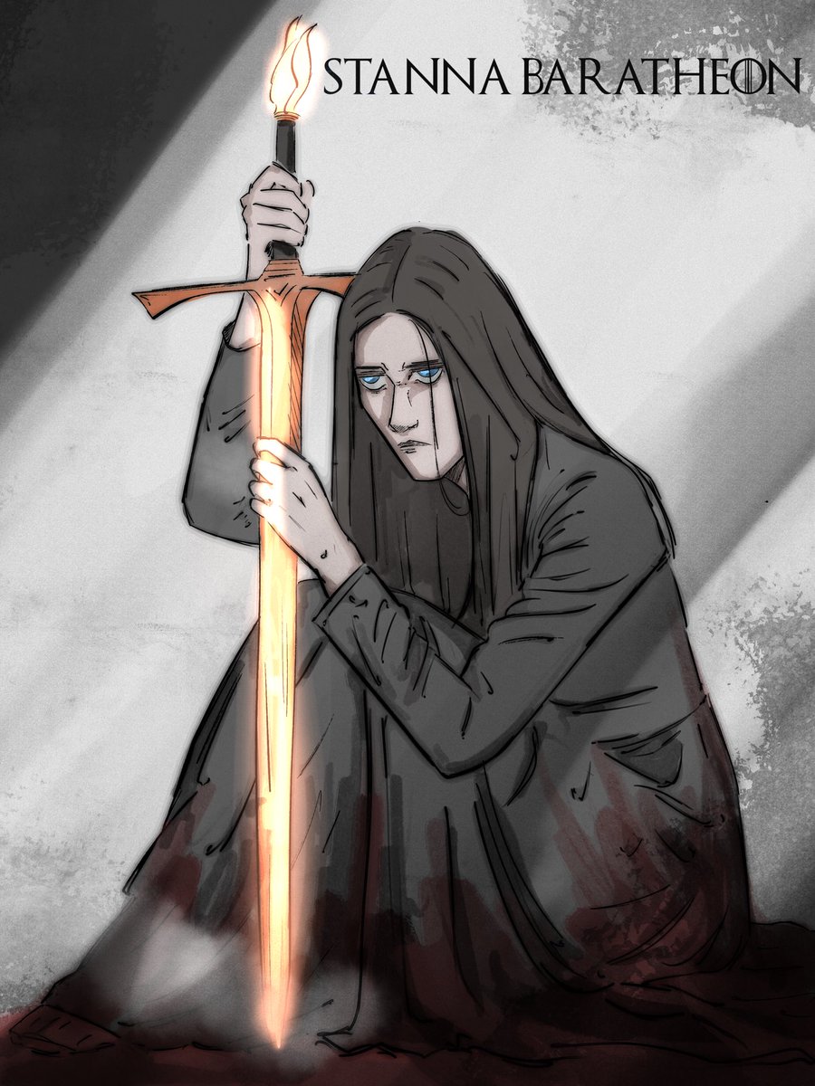 Rainboria's tweet photo. Repost of Fem Stannis Baratheon ( Stanna) 

For those that haven’t seen this piece. 

#gameofthronesart #asoaif #stannisbaratheon #robertbaratheon #Nedstark #goergerrmartin https://t.co/ufULcRkGCZ