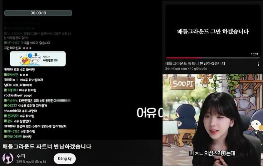Utahnonmo's tweet photo. Drama PUBG vẫn chưa hạ nhiệt với video mới từ Soopi. Cô chia sẻ việc tắt cam do di chứng phẫu thuật và chịu đựng bullying, deepfake. Đáng chú ý, Soopi tuyên bố nghỉ live PUBG, yêu cầu NPH xóa khỏi danh sách partner và phải xin lỗi cô. https://t.co/JBC4LjLNqH