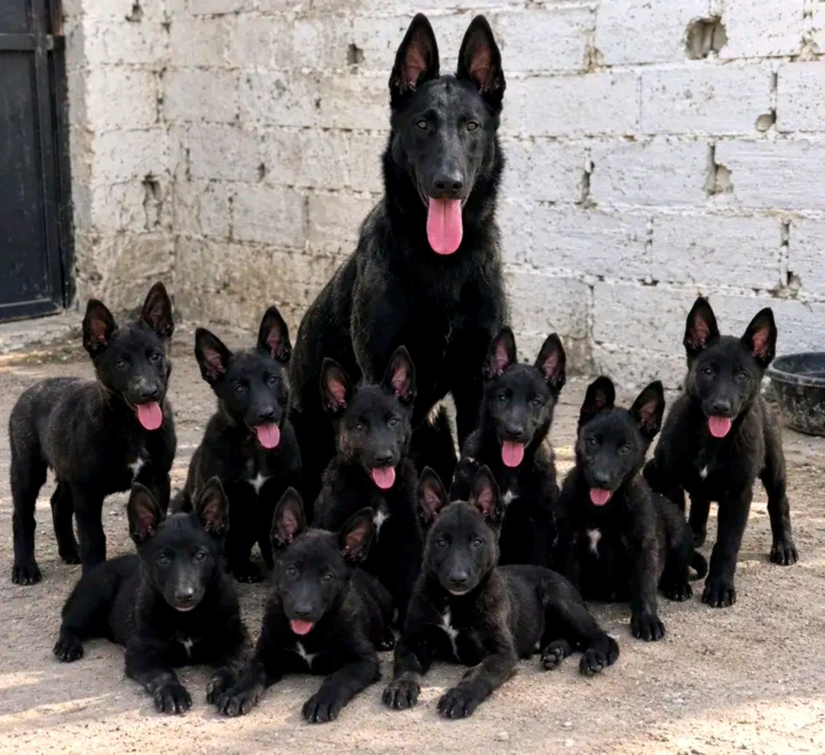 pawprintsdaily6's tweet photo. The mother and her little shadows https://t.co/YSwyjEceMO