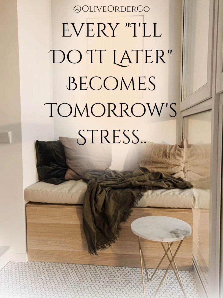 PPieetroo's tweet photo. One-minute habits can transform your home. Put the shoes away, hang the towel, clear the counter. Small tasks now prevent tomorrow’s overwhelm and create lasting calm. https://t.co/ZFuJ1BTuIi
