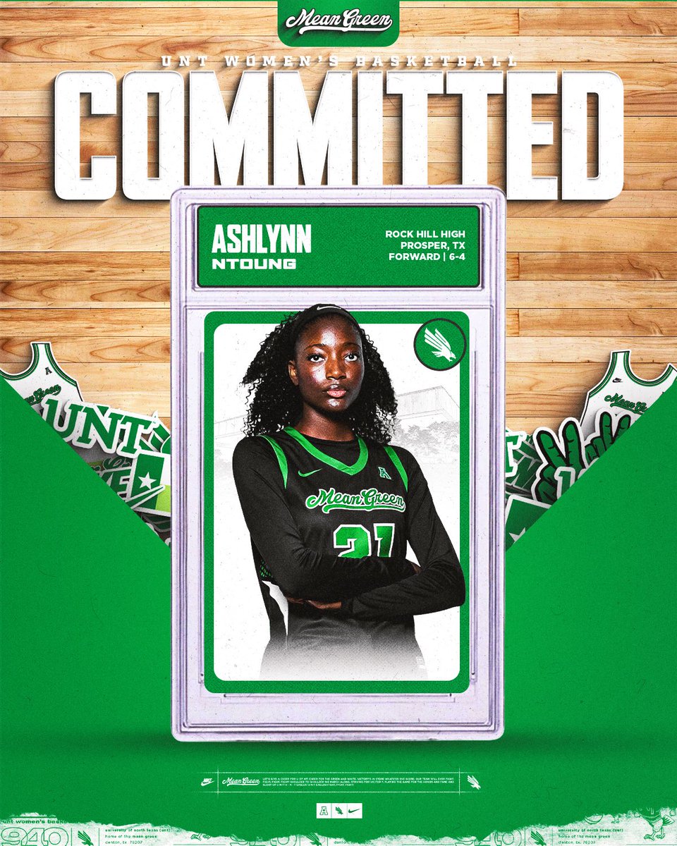 NtoungAshlynn's tweet photo. The next chapter. ππ¦
Blessed to announce my commitment to the University of North Texas! Forever grateful for everyone who supported me.
Time to work. π
@MeanGreenWBB @RockHillGBB
#GMG #MeanGreen https://t.co/6wO2qeuVvB