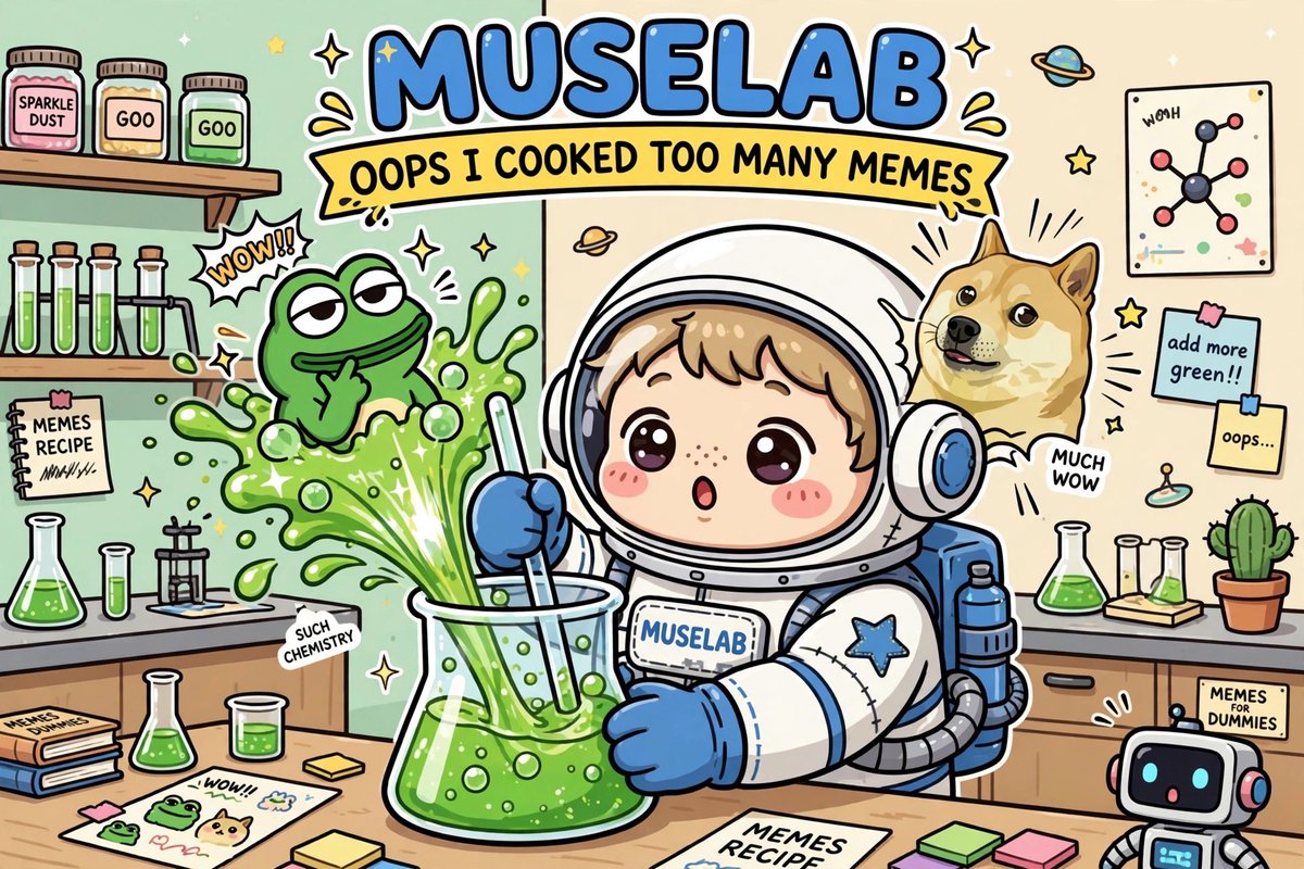 MuselabRH's tweet photo. OOPS I COOKED TOO MANY MEMES 💥

DOGE + PEPE = explosion!

$MUSELAB https://t.co/9iDGDZQ2vA
