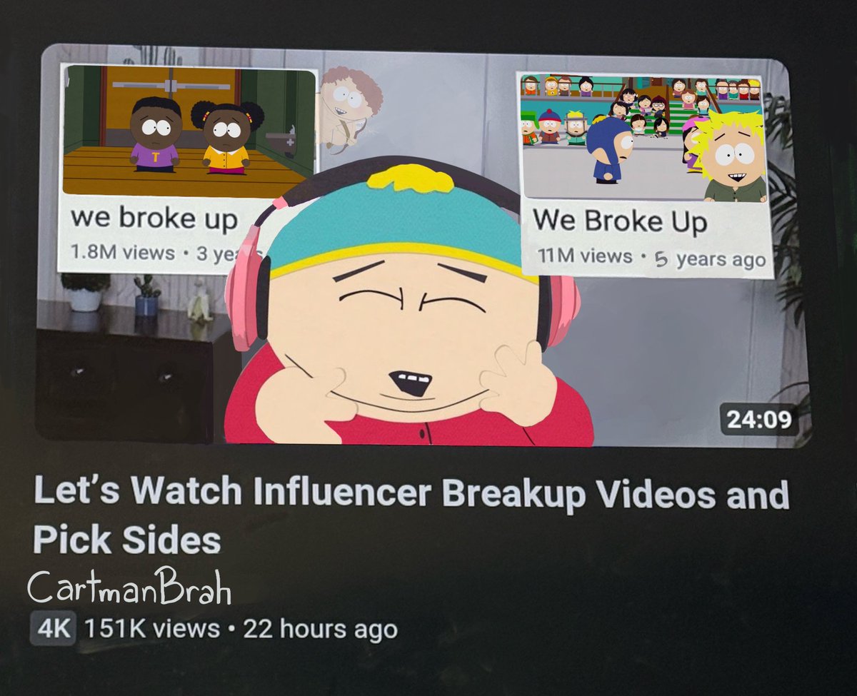 omlhuhh's tweet photo. I think CartmanBrah stays on top of the trends tbh
#sptwt #southpark https://t.co/pjMKF4wCiJ