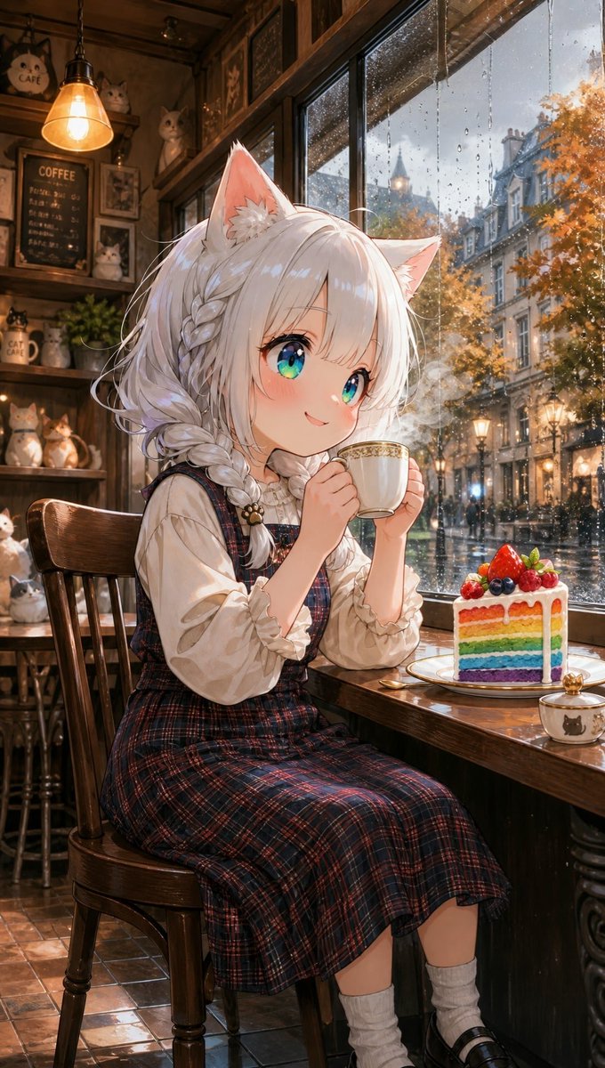 Okappa_Wabiko's tweet photo. くつろぎの日にゃ～☕𓈒𓏸︎︎︎︎
 #AIart️️️️️️️️️️️️️️️️️️️️️️️️️️️️️️️️️️️️️️️️️️️️️️️️️️️  #猫耳 https://t.co/OZpxYKG4HO