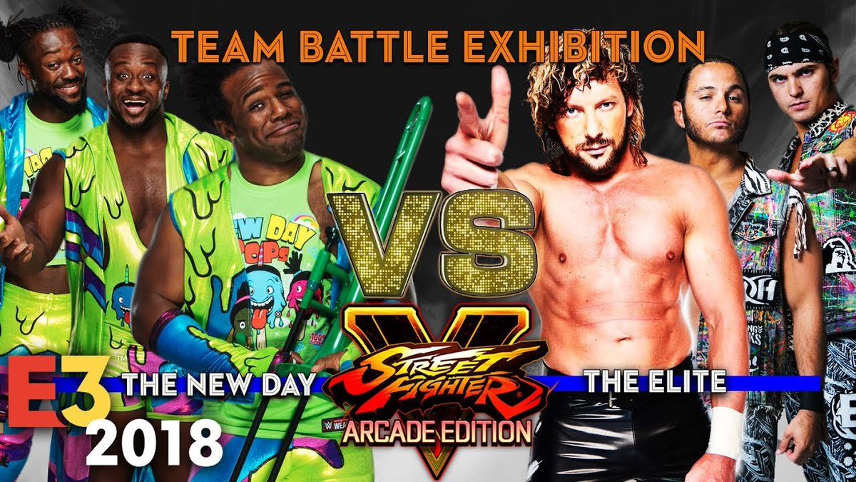 TuskAct4Requiem's tweet photo. @SethGilford @WrestlingCovers I mean the closest thing we got to a WWE vs AEW Forbidden Door was this in 2018 but at the time, Kenny, Matt, and Nick were NJPW https://t.co/P5Wa95zuXV