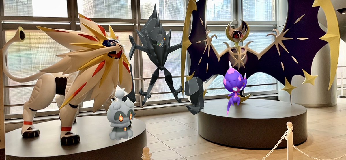 toboinsta's tweet photo. ネクロズマと相棒たち / Necrozma & Co.☀️🌙
#レジェンドリサーチ アローラ編。日食 or 月食?🍽️
#ARofTheDay #GOsnapshotCelebration #GOsnapshot #PokemonGO #arblending #ネクロズマ #マーシャドー #ベベノム https://t.co/PJ7A6NEKFc