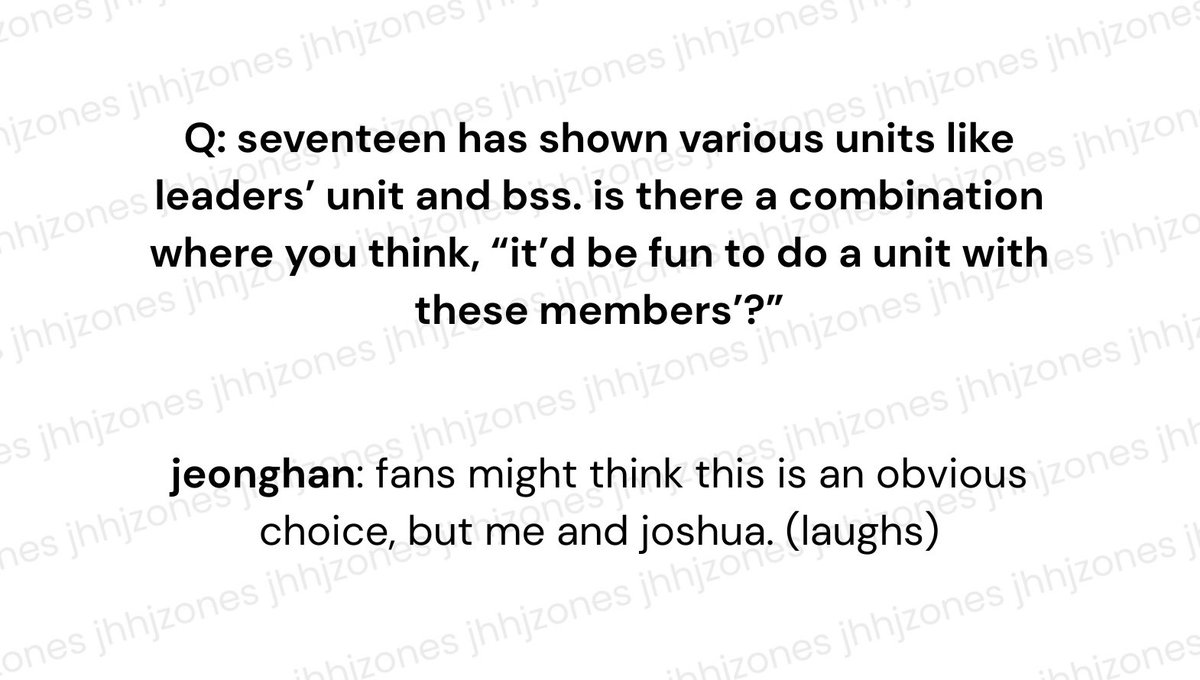 jhhjzones's tweet photo. from seventeen’s 2018 interview! #정한 #조슈아 

🐰“fans might think this is an obvious choice, but me and joshua.” https://t.co/N1qPT4RGID