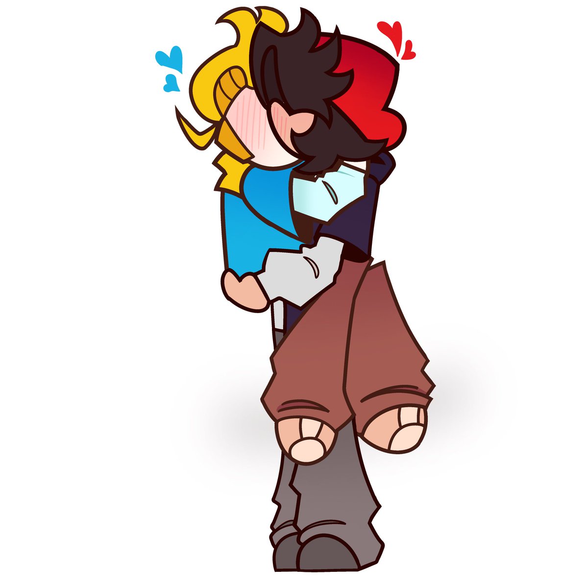 LuaMoonScript's tweet photo. I finally finished it omg bro (this is my first time drawing two characters in a pose like this if you couldn’t tell.) #brodyson #mapleham #brodyanimates #haminations https://t.co/Cb3Aq9ibK6