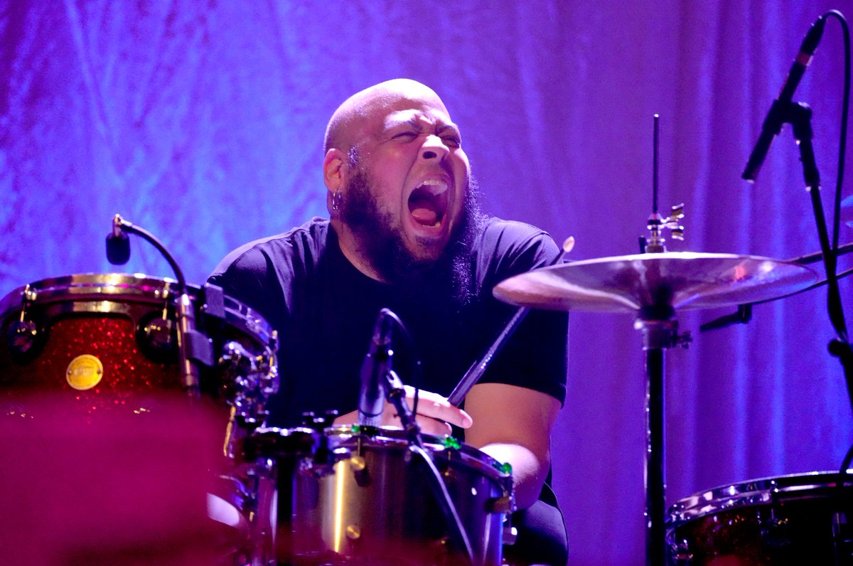 consequence's tweet photo. Abe Laboriel Jr., longtime drummer for Paul McCartney, joined Pearl Jam behind the kit for their first concert of 2026 at Ohana Festival on Friday night.

 📸: Jeff Kravitz/FilmMagic https://t.co/uNgQmQ2q21