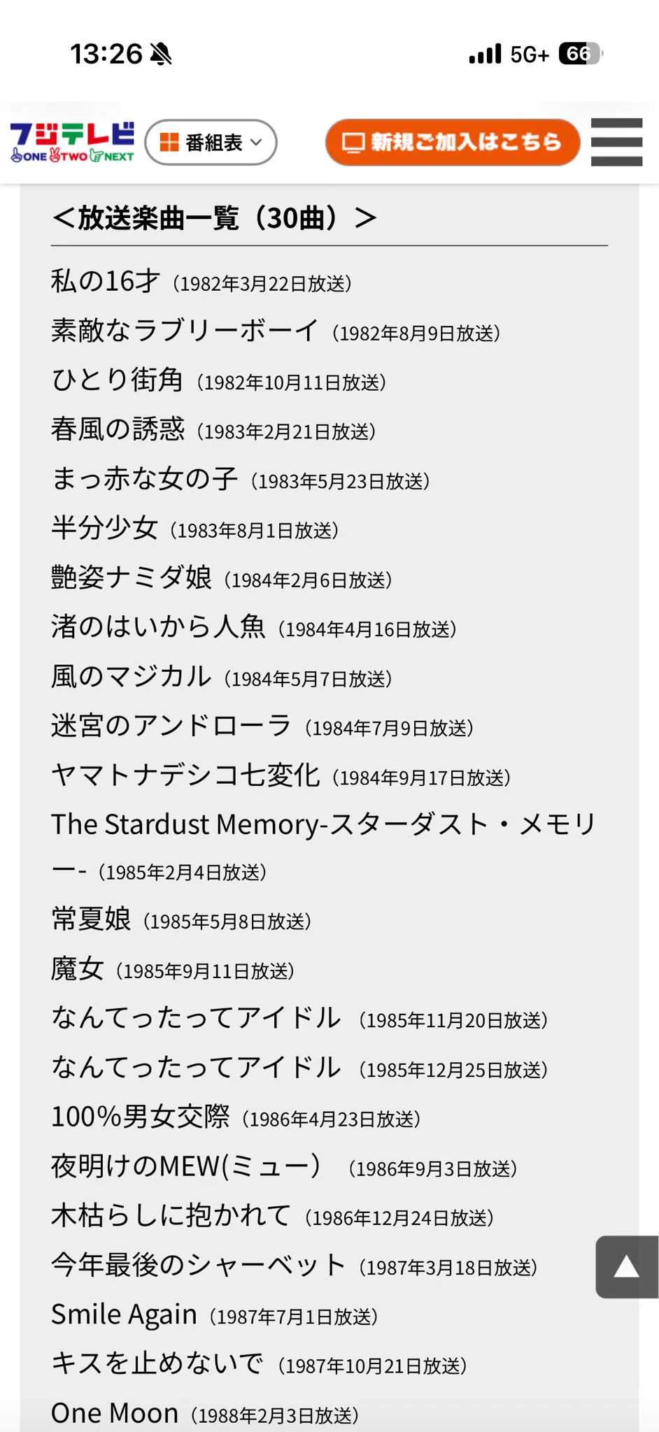 夜のヒットスタジオ SUPER 決定稿 小泉今日子 直筆サイン フジテレビ 台本 wawaa on X: 