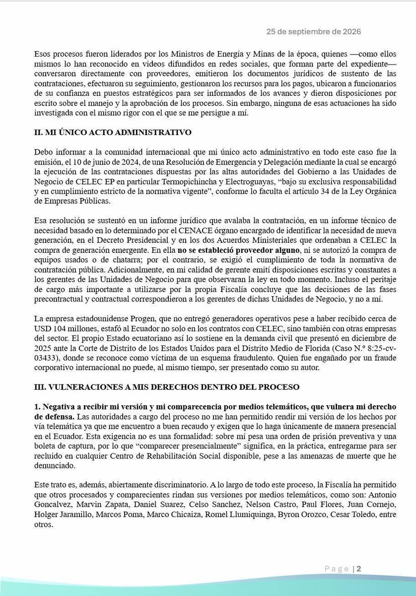 AlmaMiaEcu's tweet photo. La estafa Progen llegó a la ONU. 

Fabián Calero envía carta a las Naciones Unidas y advierte que la @FiscaliaEcuador quiere que se oculte la verdad y proteger a los verdaderos culpables. 

Spoiler: son Noboa, Luque, Manzano, Félix Wong y Calero. https://t.co/yiTLiuPQi8