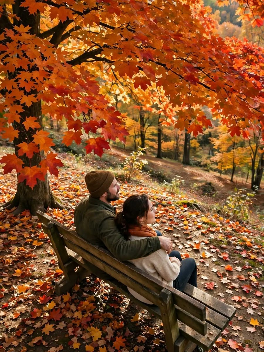 CarsonBachjr's tweet photo. Just us and falling leaves. https://t.co/hlEWboswcA