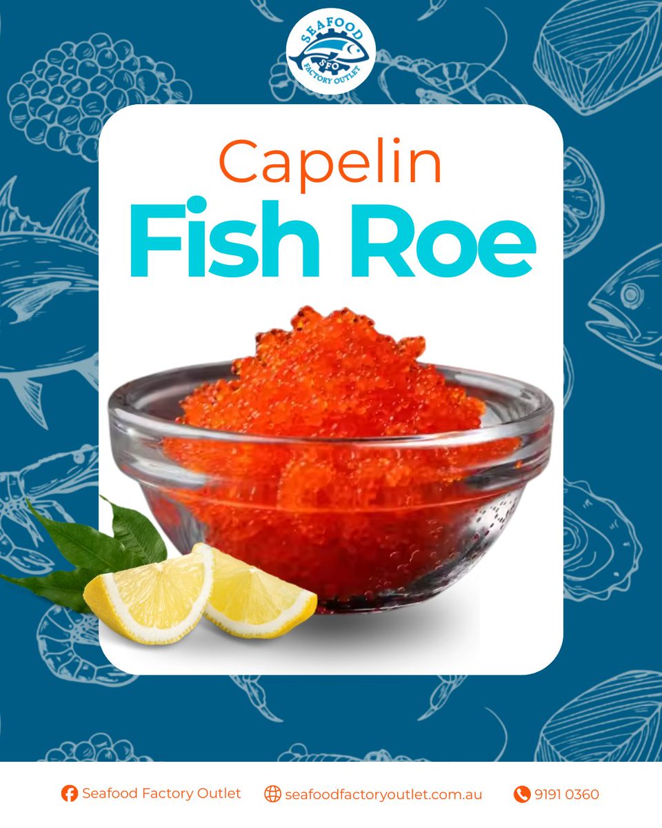 HansDel0nly's tweet photo. Looking to elevate your next meal? Our capelin fish roe is a simple, delicious addition that makes any dish feel special. Visit us at 41 Clapham Rd, Regents Park, or order online for quick pickup today. https://t.co/XgcGTtJRjk
