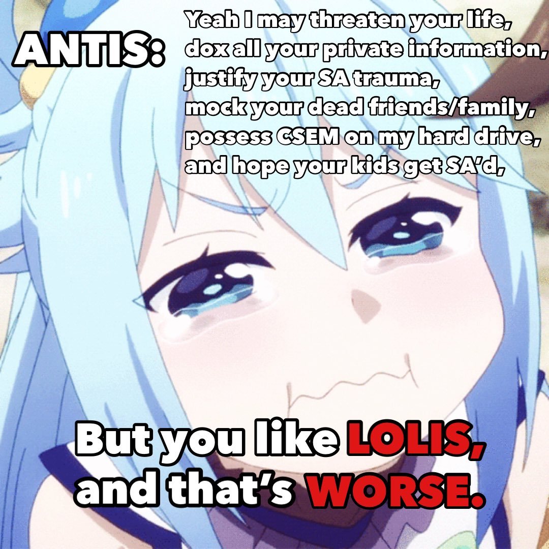 SoulTwiLum's tweet photo. Not all antis

BUT ALWAYS ONE https://t.co/ttChghIuVl