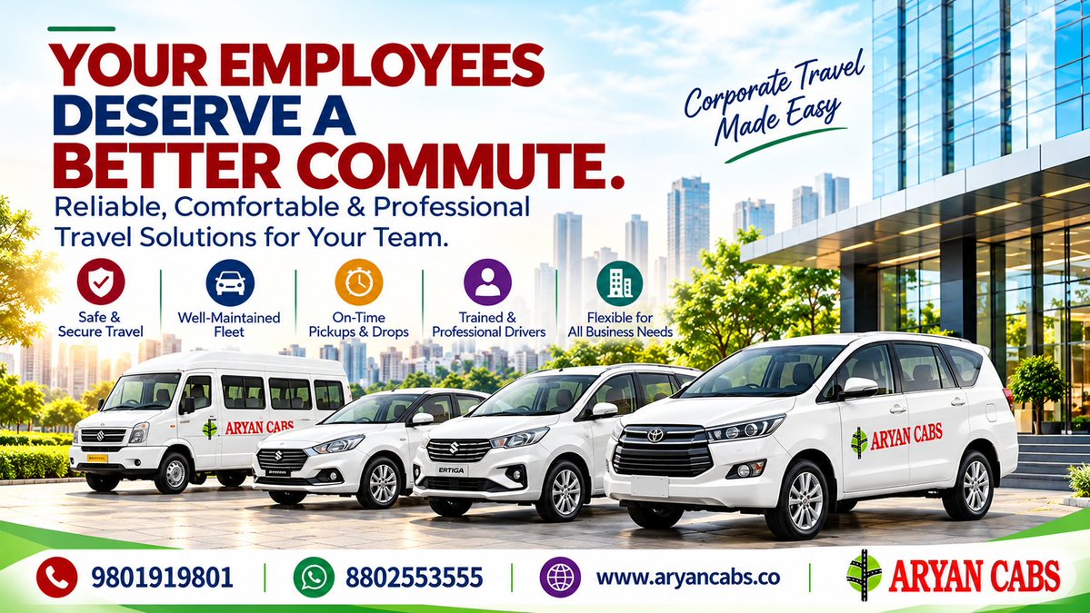 aryan77645's tweet photo. Corporate travel made easy with Aryan Cabs. Call 9801919801 | WhatsApp 8802553555 | https://t.co/PH4ahpgALM #AryanCabs #CorporateTravel #CabService https://t.co/CMu40CH6Wl