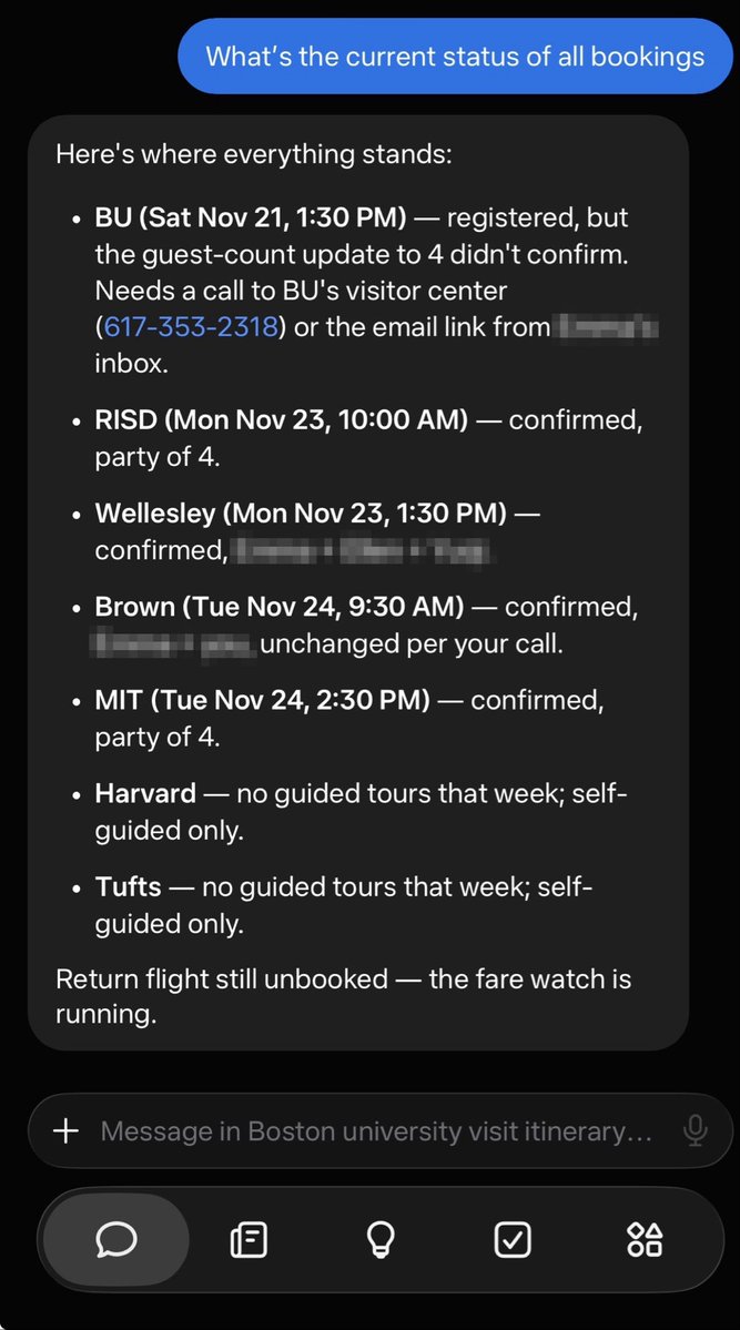 Muse booked my Thanksgiving college tour overnight