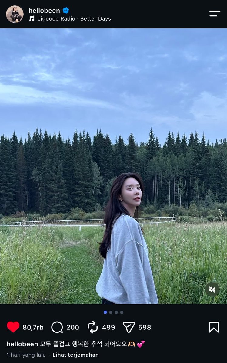 hellobeeni's tweet photo. #⃟beeni 

hellobeeni's instagram post 250926
Caption 1st photo :
“ 모두 즐겁고 행복한 추석 되어요오🫶🏻💕 ”

#⃟이주빈 #⃟LeeJoobeen https://t.co/dm4D4DbHvF