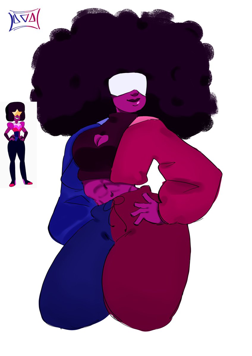callmesiah2's tweet photo. FINALLY GOT TO DO GARNET #stevenuniverse #garnet #fanart https://t.co/4pmLCz1E5R