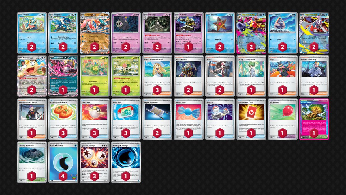 pokekameshi's tweet photo. 🏆Vault Of Games | NOT SO Midnight Madness #9

参加：79名

1位：ボムミミロップ
2位：ワナイダー
3位：ドラパルト
4位：ゲッコウガ

#PTCGLデッキ

🔽大会情報
https://t.co/K7wHgwYgCi

🔽PTCGLデッキインポート手順
https://t.co/1JpOxpxqfA

🔽PTCGLセットアップマニュアル
https://t.co/9jxRS8bzQ1
