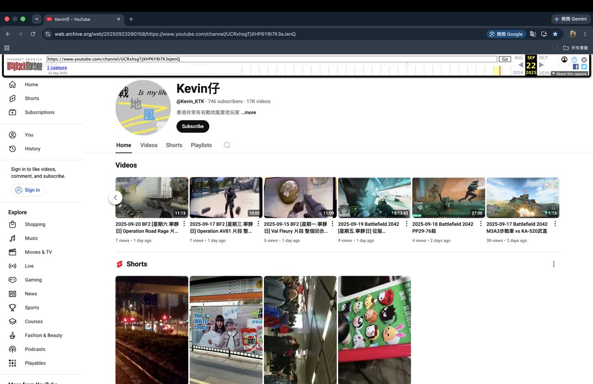 kevinkwok8312's tweet photo. @TeamYouTube, You can't continue ignoring my request; a genuine human review is needed to restore my channel. My YouTube channel was terminated by mistake. I've lost 10 years of hard work on this channel. I miss my channel terribly; it was very important to me. Thank you. https://t.co/pDTMlw5M5W