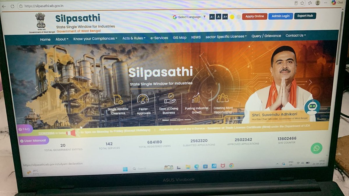 kapri_akas69425's tweet photo. I applied for a trade license from previous 15 days in government website. But show me this kind of things. Please take necessary action. @SuvenduWB @GoWestBengal @nsitharaman https://t.co/6Hk7B4GLeN