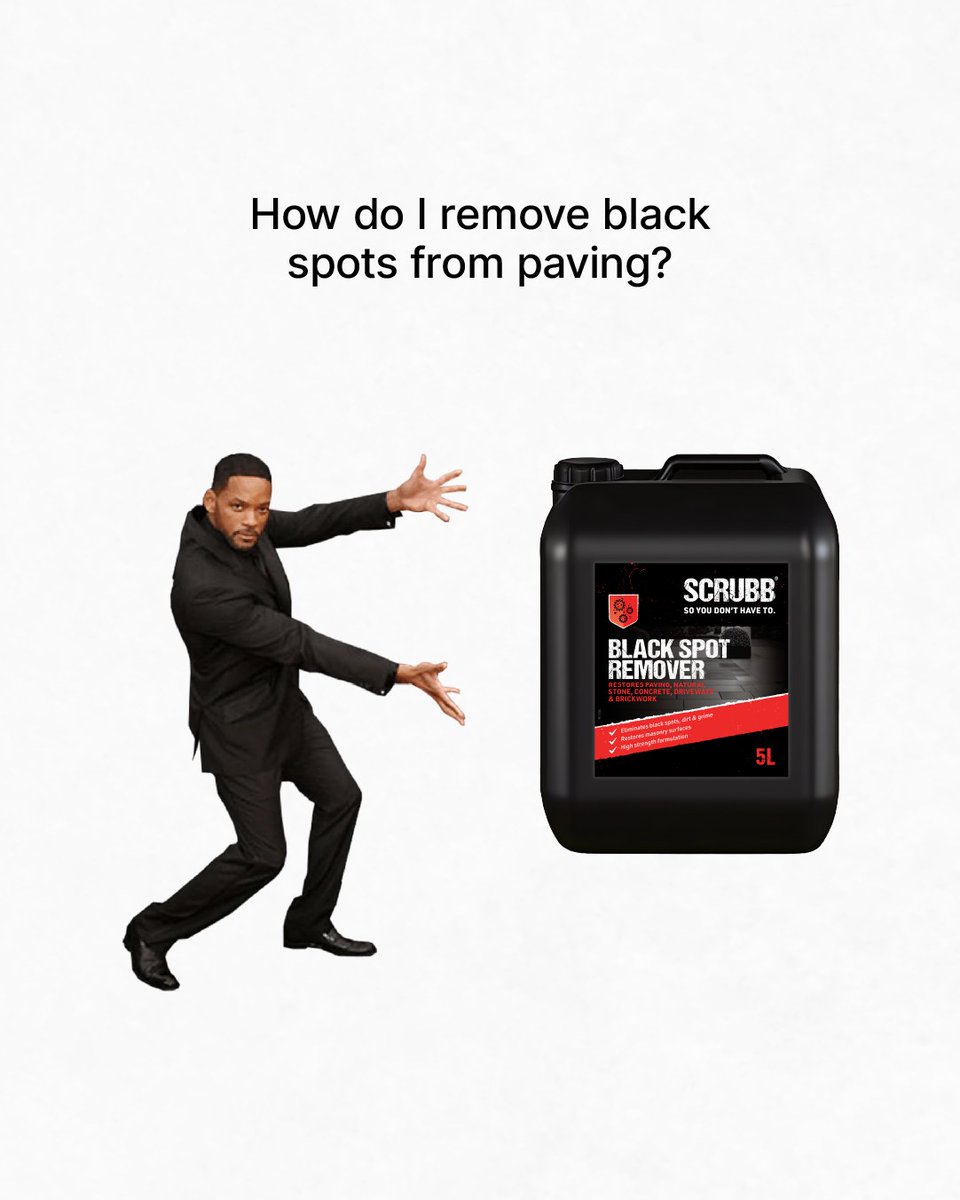 TommyRigaud's tweet photo. Black spots on your paving, a resin driveway you’re afraid to clean, or a stubborn drain? We have the solution for all three. Swipe ➡️ https://t.co/HJ7e05qdeZ