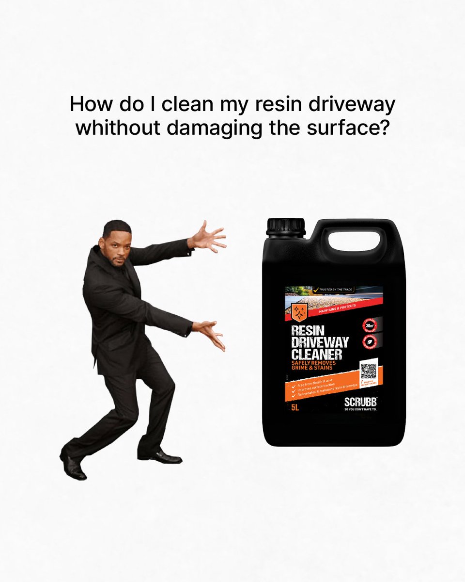 TommyRigaud's tweet photo. Black spots on your paving, a resin driveway you’re afraid to clean, or a stubborn drain? We have the solution for all three. Swipe ➡️ https://t.co/HJ7e05qdeZ